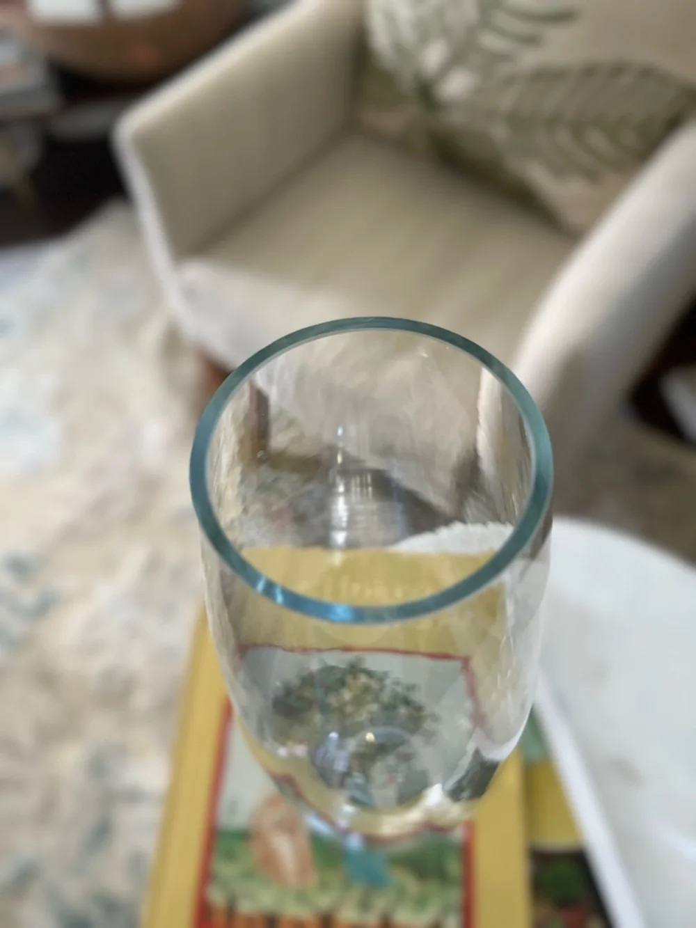 Vintage Crate ann Barrel clear tall vase. No flaws. 16 » tall